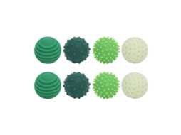 Bolas sensoriais de silicone texturizadas ATS 8 para alívio do estresse em viagens, trabalho e casa (verde)