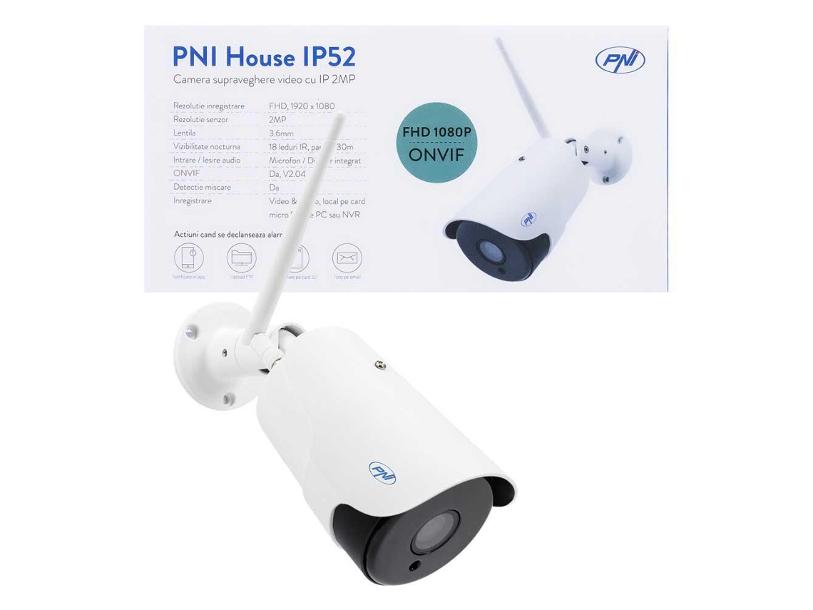 Pni Câmera Segurança Ip Ip52 Micro Sd Full Hd