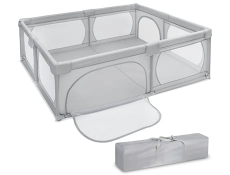 Cercadinho para Bebês Centro de Atividades Internas para Crianças Base Antiderrapante Tecido de Pvc Impermeável Estável 200*140 MOBY SYSTEM