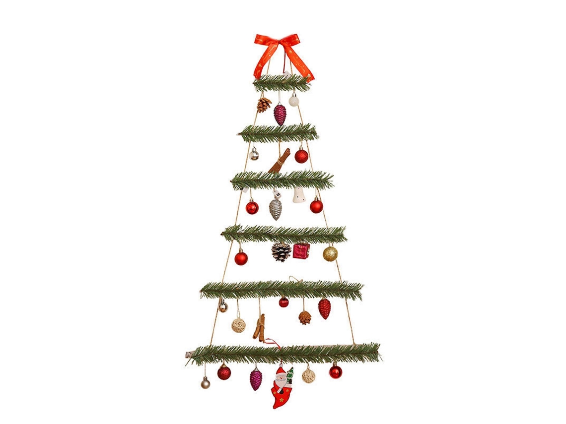 Árvore De Natal Reutilizável Para Parede, Decoração Ecológica, Enfeites De Árvore De Natal Faça Você Mesmo, Verde Olysi Shop