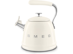 Chaleira de aço com apito SMEG WKF01CR CREME (2,3 L)