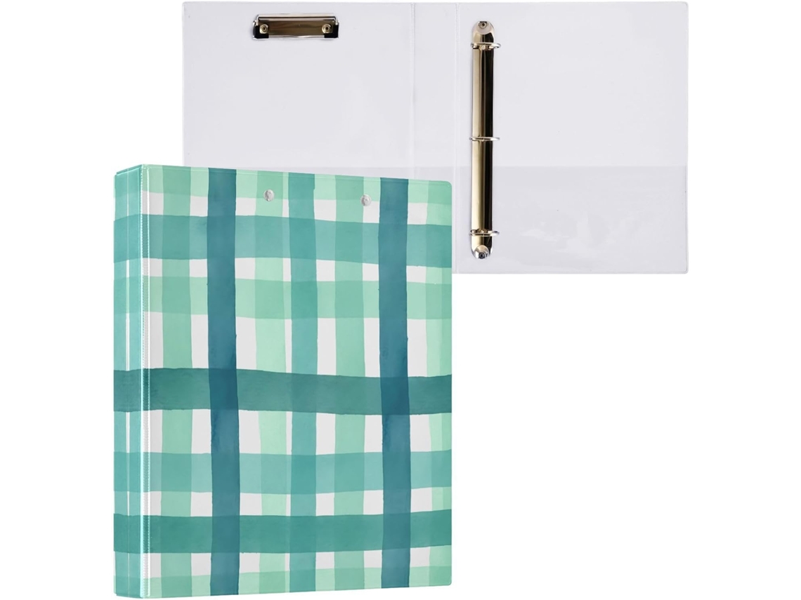 Pasta de Argolas com 3 Furos para Tamanho Carta , Organizador Fichário Redondas e Prancheta, S (27,9 X 21,6 Cm)