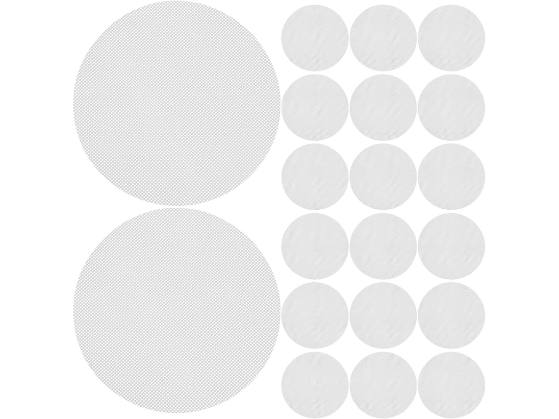 Pacote Com 50-forros De Silicone Para Vaporizador Bambu Almofada Antiaderente 20cm Tapete Redondo 1mm Espessura, Tapete