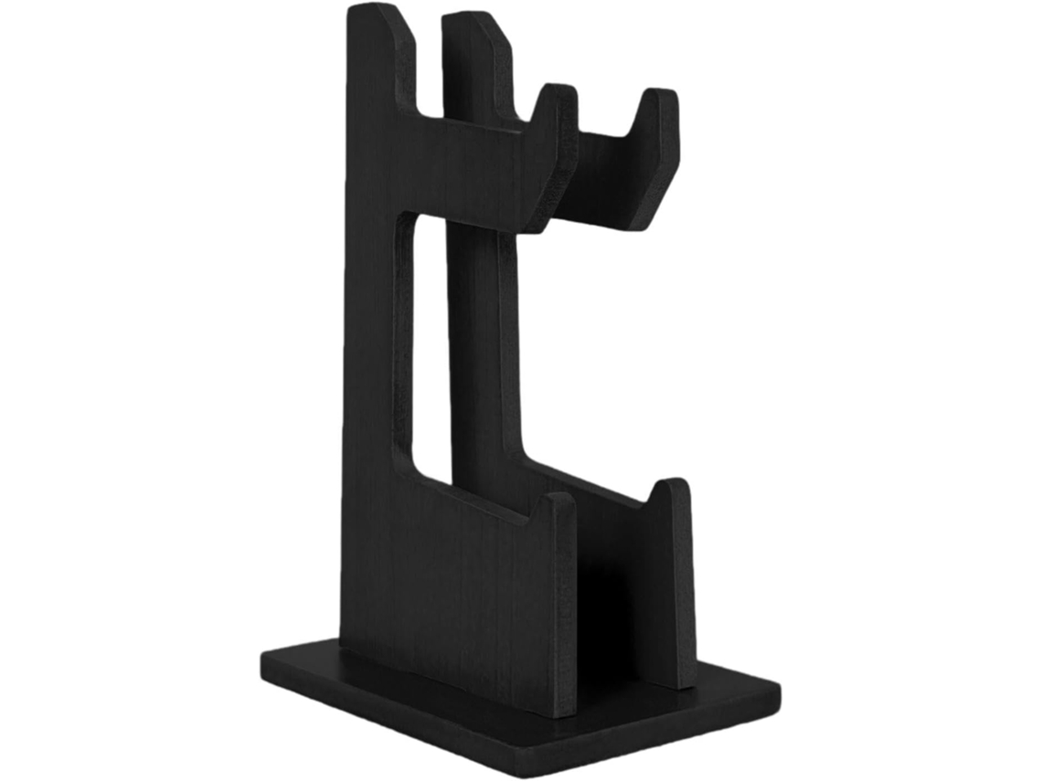 Suporte Para Controle De Jogos, Suporte De Madeira Para Fone Ouvido, Organizador Com Duas Prateleiras Para Acessórios De