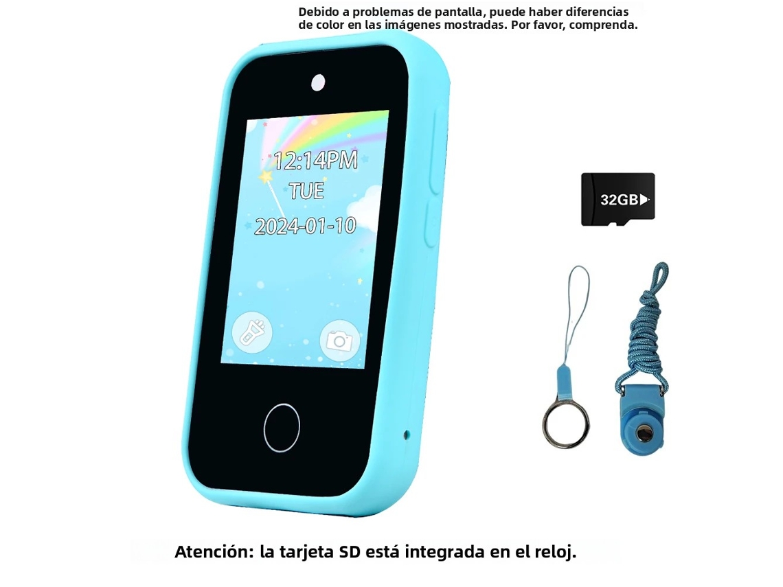 (azul 32g) Brinquedo Para Smartphone Com Tela Sensível Ao Toque De 2,8 Polegadas, Jogo De Quebra-cabeça Educativo Com Música