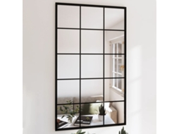 Vidaxl Espelhos De Parede 4 Pcs 100x60 Cm Metal Preto