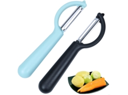 Conjunto de 2 Descascadores de Vegetais para Cozinha, Descascador Giratório de Aço Inoxidável Premium para Maçãs, Cenouras e Batatas SUNNY SPACES