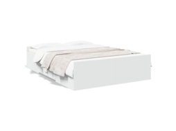 Cama com Gavetas VIDAXL Madeira Branco (120x190cm)