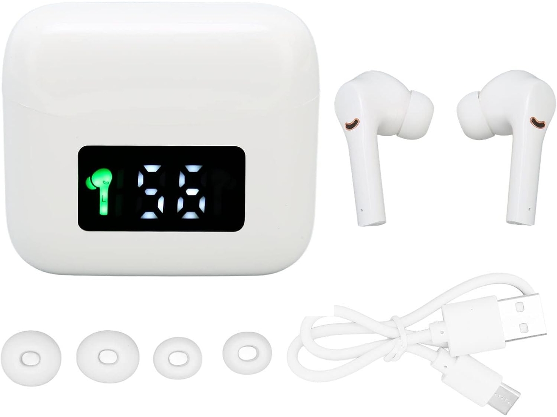 Fones De Ouvido Sem Fio, À Prova Dágua, Com Tecnologia De Sensor Óptico Para Esportes, Preto (branc Gokoco