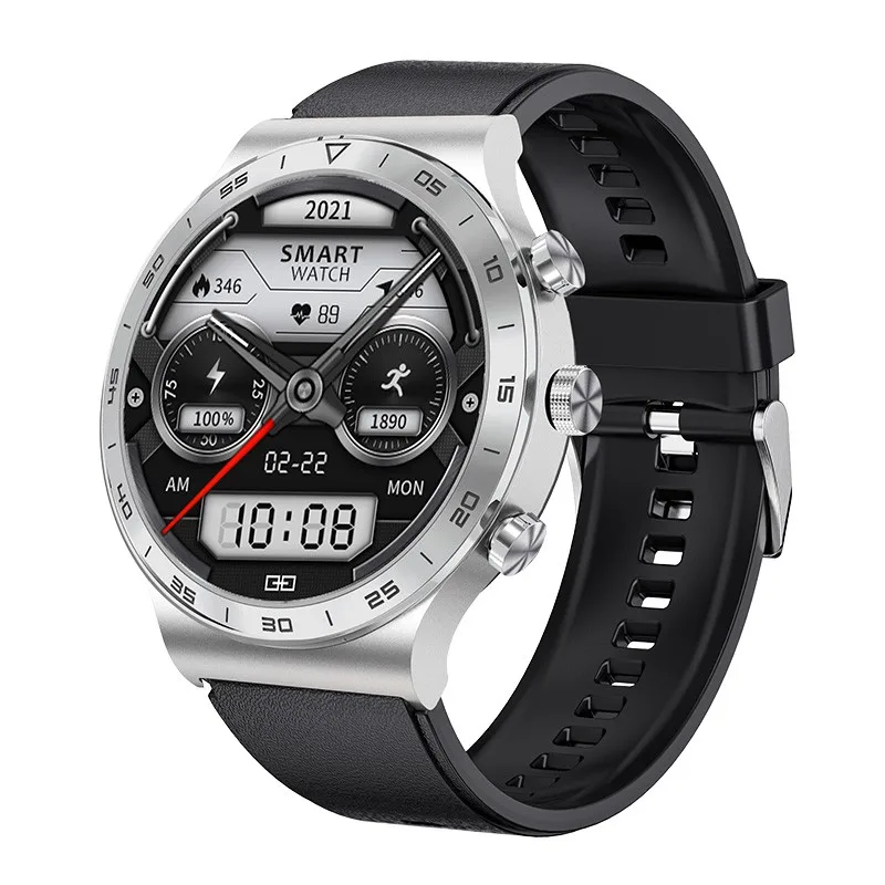 Smartwatch MDUG com tela HD de 2,01 polegadas, bateria de 370mAh e resistência à água (malha Preta)