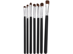 Conjunto De 7 Pincéis De Maquiagem Para Olhos, Práticos E Duráveis, Com Cerdas De Madeira.
