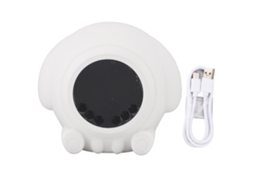Despertador com máquina de ruído branco Baok com 7 sons, 17 níveis de volume, Bluetooth e luz noturna para ajudar bebês e adultos a dormir.