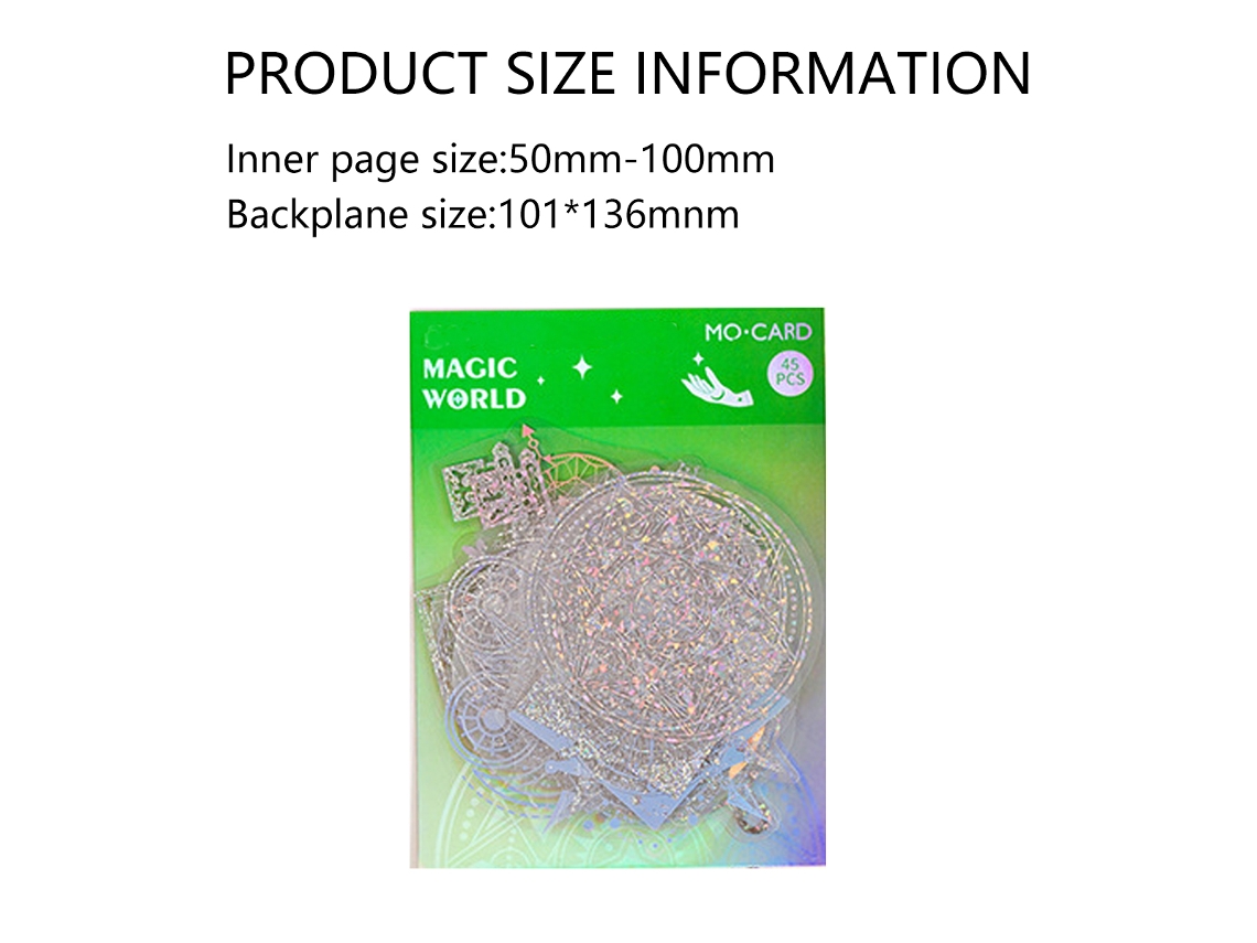 90 Pcs Autocolantes Holográficos Brilhantes e Transparentes para Scrapbook NEVEANCE