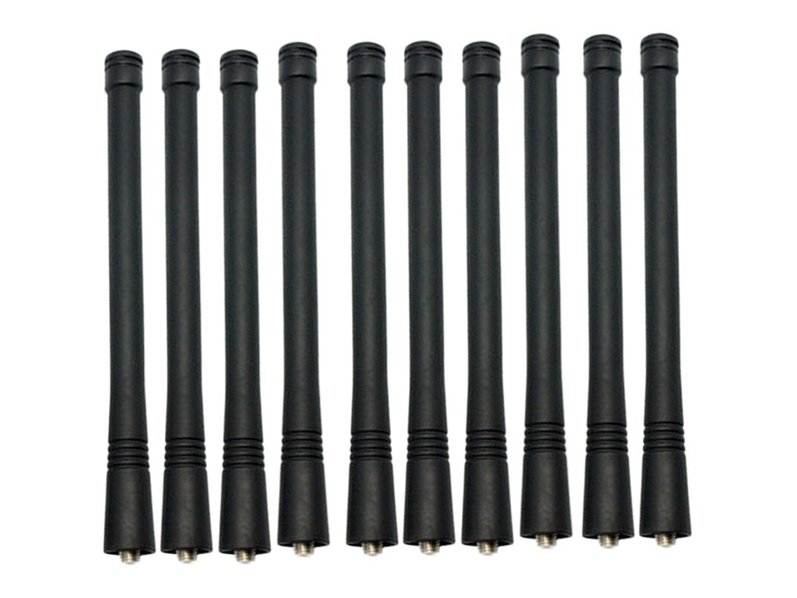 10 X Antena Vhf Para Rádios Motorola Walkie Talkies Gp88 Gp88s Gp328 Gp338 Gp338 Plus 6 Polegadas 136 174 Mhz C025 Brilvibera (15 Cm)