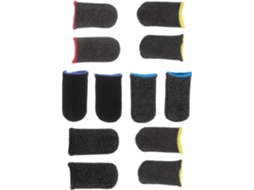 6 Pares De Dedeiras Respiráveis, Antiderrapantes E Absorventes De Suor, Protetores De Dedo Em Fibra Elástica, Cor