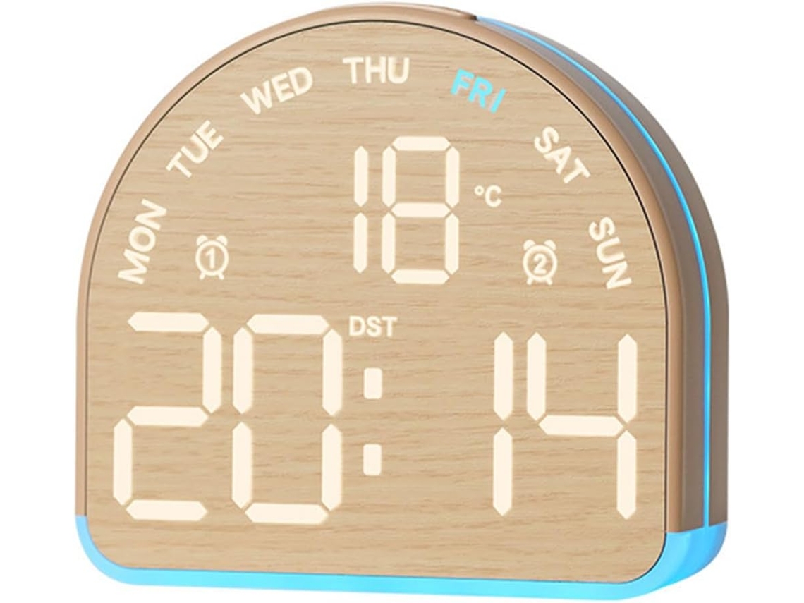 Despertador Digital Para Quarto E Escritório, Com Dia Da Semana, Data, Som Alto, Para Mesa De Cabeceira