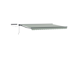 Vidaxl Toldo Retrátil Elétrico Verde, Branco, Antracite 4 × 3 M