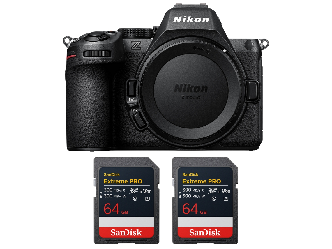 Z5 Ii + 2 Sandisk 64gb Extreme Pro Uhs ii Sdxc + Ebook “20 Dicas para Fotos Que Impressionam” NIKON