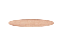 Vidaxl Tampo De Mesa Redondo Ø80x1,5 Cm Carvalho Maciço Não Tratado