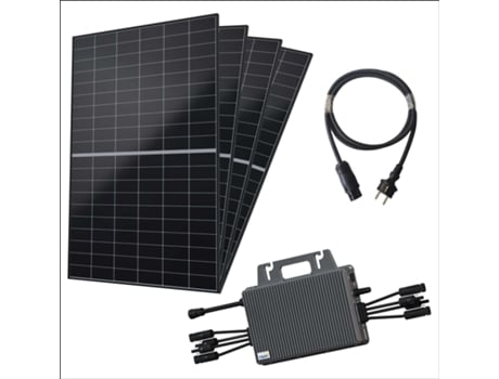 Robinsun® Kit Solar 2000w Telhado Sanduíche 4x 470 Wp Aiko 2p Micro Inversor Tsun 2000w 4x Fixação Cabo 5m (sem Ângulo)