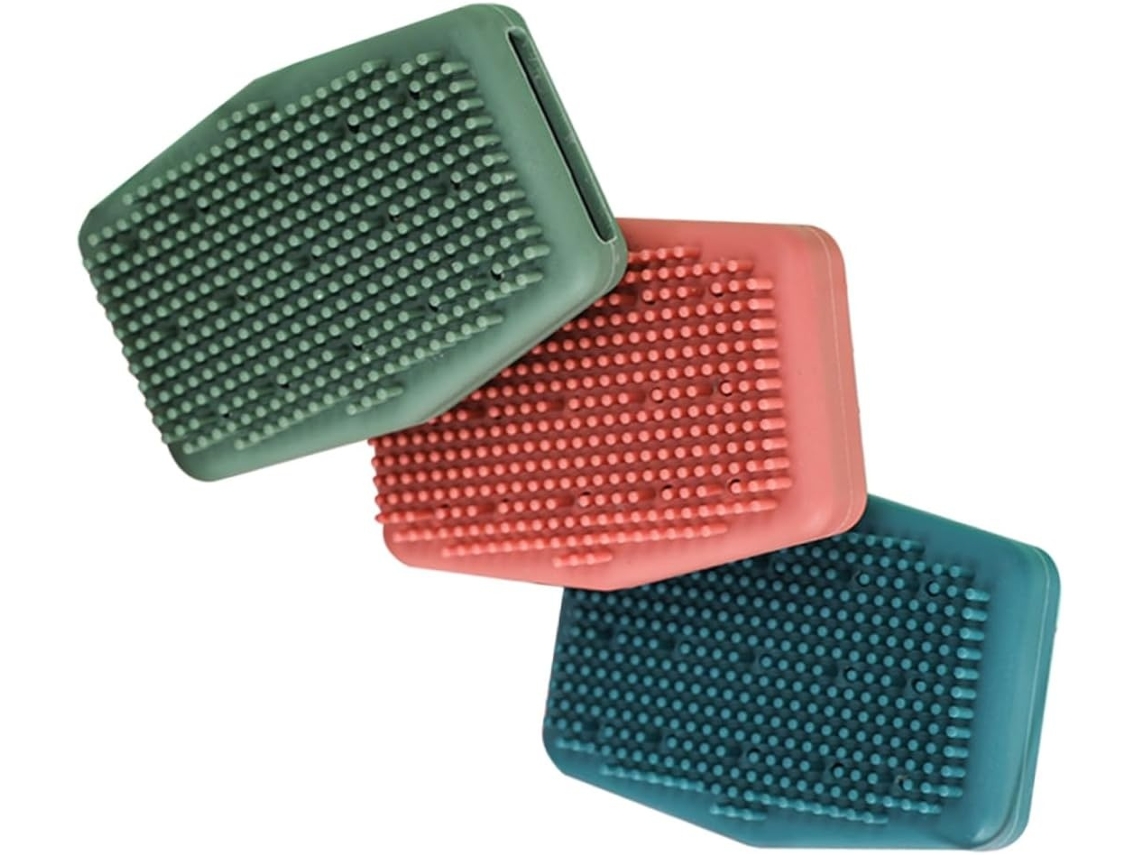 Lurelia Conjunto De 3 Escovas De Silicone Para Duche, Silicone Macio E Massagem Suave