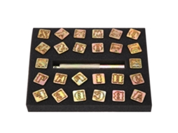 Estampas Metal Letras 13mm Vintage 26
