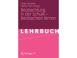 Livro Beobachtung in der Schule – Beobachten lernen German Edition de De Boer e Heike (Alemão)