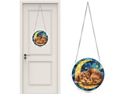 Apanhador de Sol em Acrílico Placa Prismática Redonda de 19,9 Cm Ornamento de Animal em Acrílico, para Mãe, CHABERLU