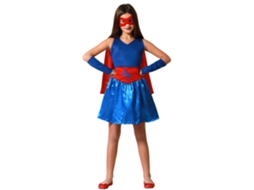 Disfarce Para Menina, Herona De Banda Desenhada - Vestido Azul 7 A 9 Aos Atosa