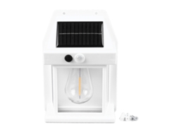 Ronjoe-luz Solar De Parede Tungstênio Externa 1800mah Com Sensor De Movimento À Prova D'água