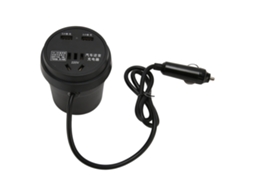 Aetheria inversor de Carro 150w Conversor Dc 12v 24v para Ac 110v 220v com Portas de Carregamento Rápido Qc3.0
