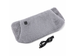 Cinto Térmico Usb Para Cintura E Mãos Em Peluche, Cinzento