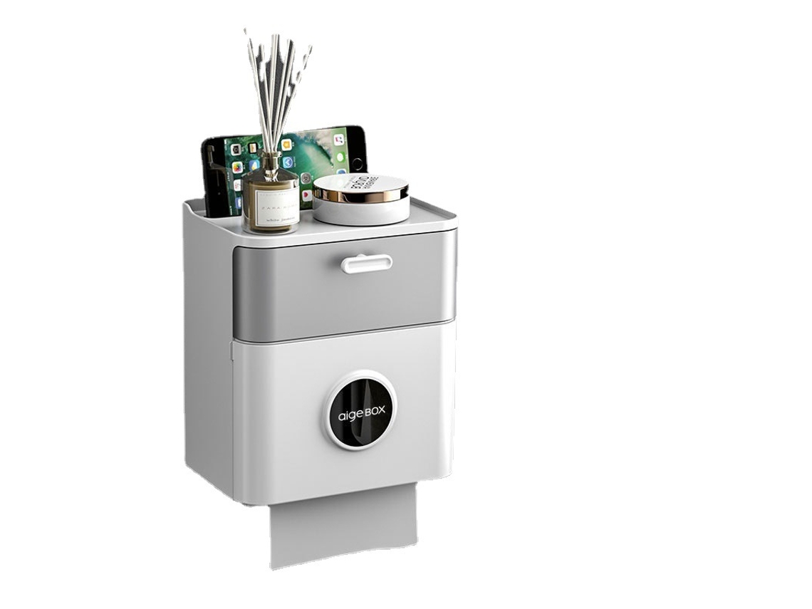Caja De Pañuelos Para Baño - Hundred Gray