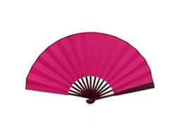 Leque BRILVIBERA extra grande 33cm, rosa avermelhado
