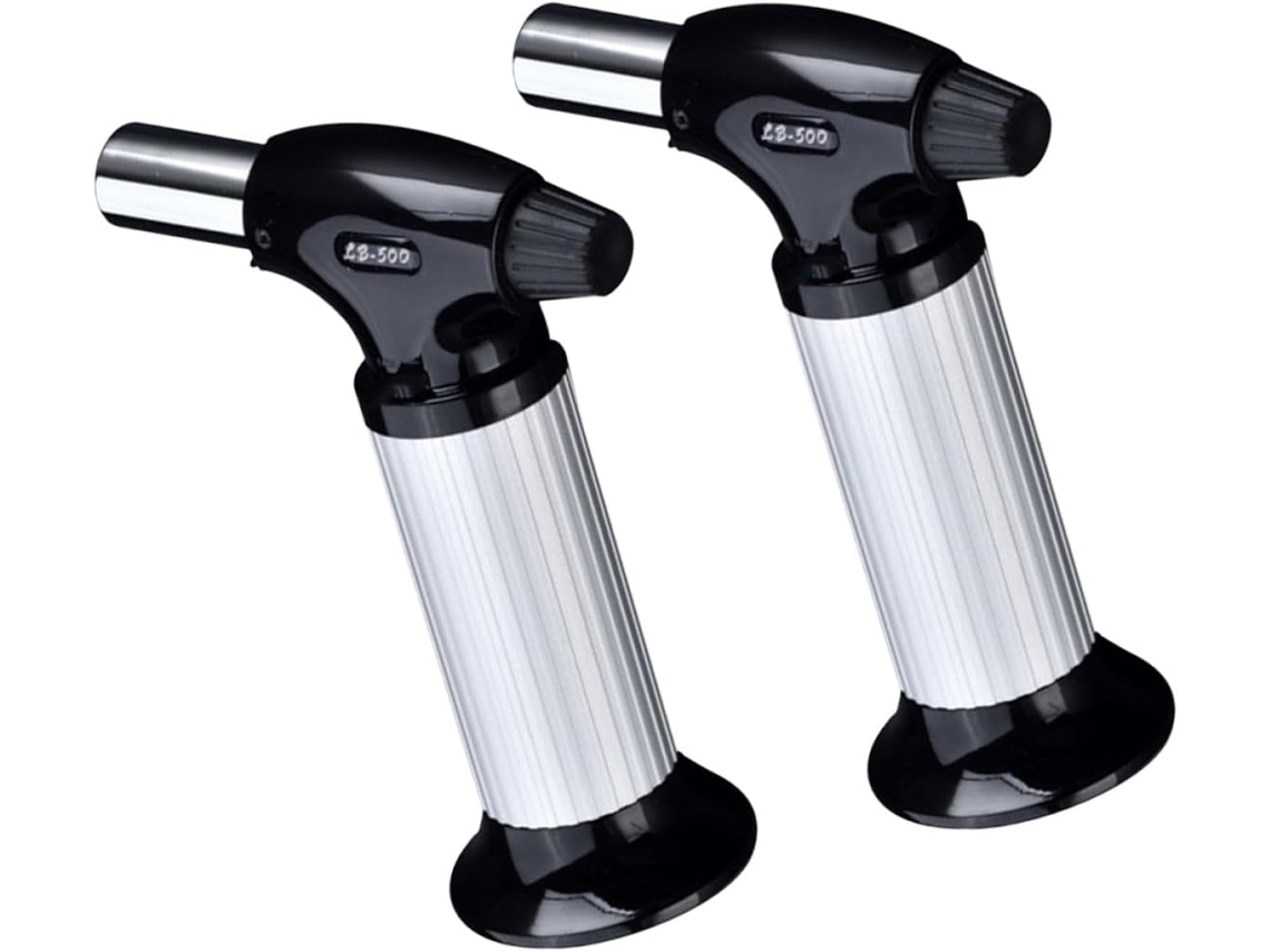 Conjunto de 2 acendedores de aço inox para soldagem, leves e portáteis S/MARCA