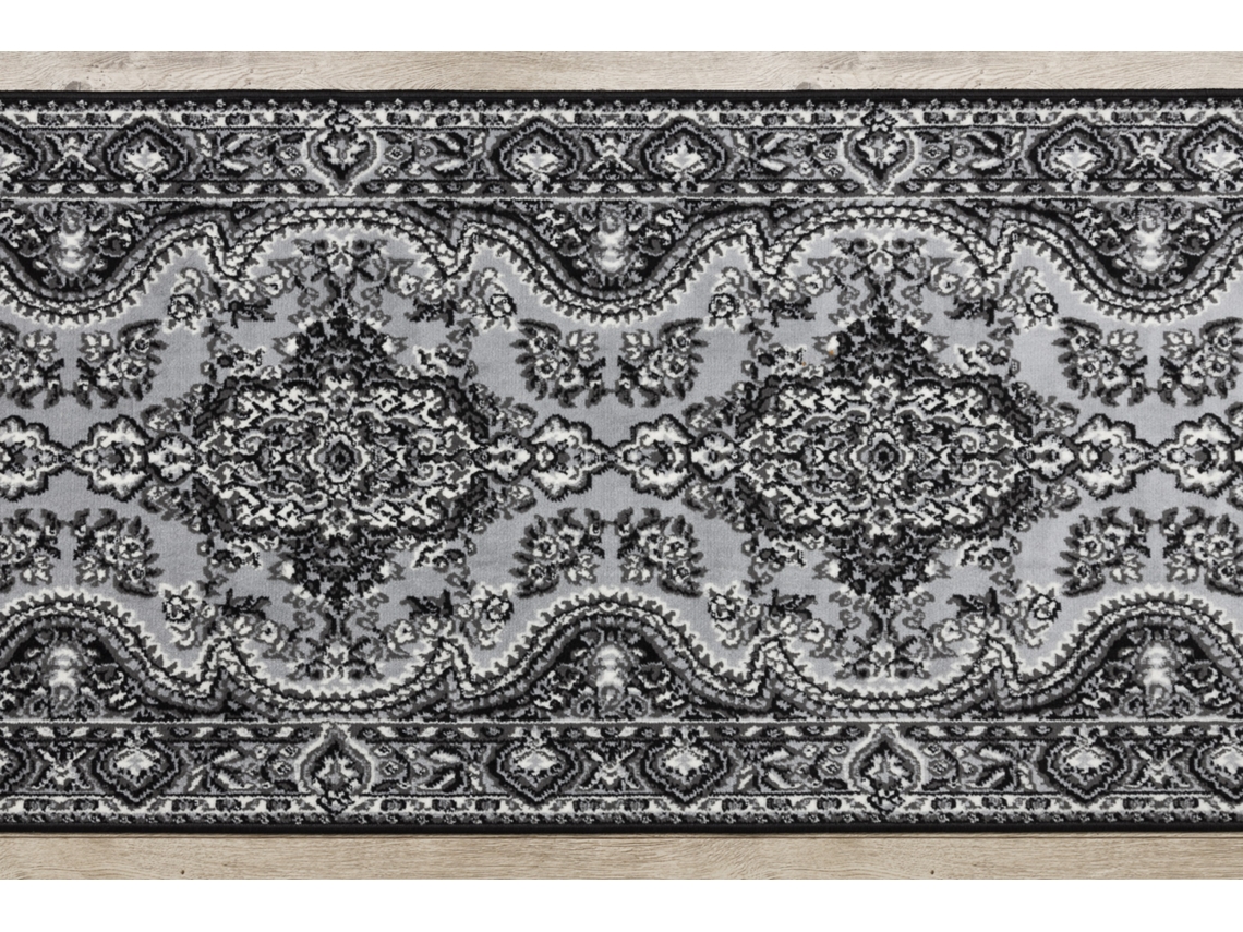 Passadeira Bcf Morad Wiosna Roseta Cinzento 70 cm
