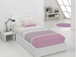 Edredão JVR Niza (Poliéster - Rosa - 105 cm)