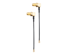 1 Conjunto de Cabo Adaptador Rp sma de 90 Graus Radiomaster Gx12 Diy Compatível com o Transmissor de Rádio Dual band Gemini x Gx12 MDUG