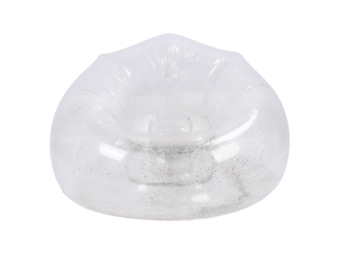 Sofá Inflável Transparente Pvc Confortável Ergonômico Portátil para Sala Jardim Praia | S/MARCA