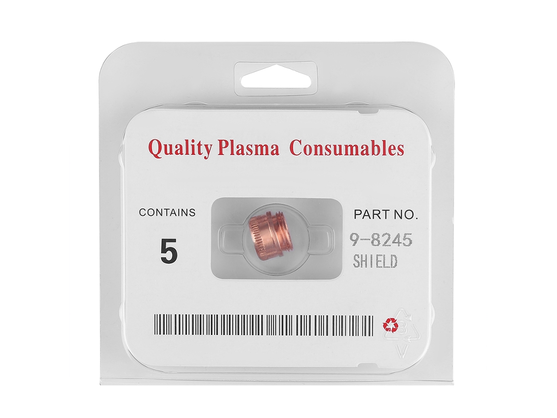 5 Peças Tapa De Escudo Plasmático 40a Para Soplete De Corte Thermal Dynamics Sl60-sl100 9-8245