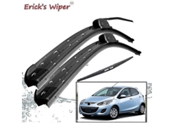 Kit de Palhetas Limpadoras Dianteiras e Traseiras para Mazda2 Mazda 2 Demio 2007 2014 Para brisa 24"+14"+14" CHARM