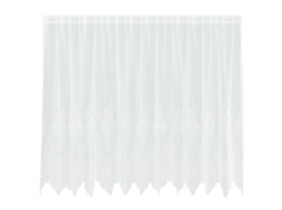 Conjunto 1 Cortina De Renda Vidaxl Branco Poliéster (160 X 300 Cm)