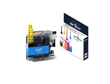 Ink Power Cartucho Comp. Irmão Lc223c Ciano 9 Ml Inktank
