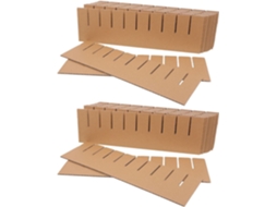 Conjunto De 36 Divisórias Papelão Mudanças, Com Estrutura Em Grade, Protegendo Vidros E Frutas, Fáceis De Montar E