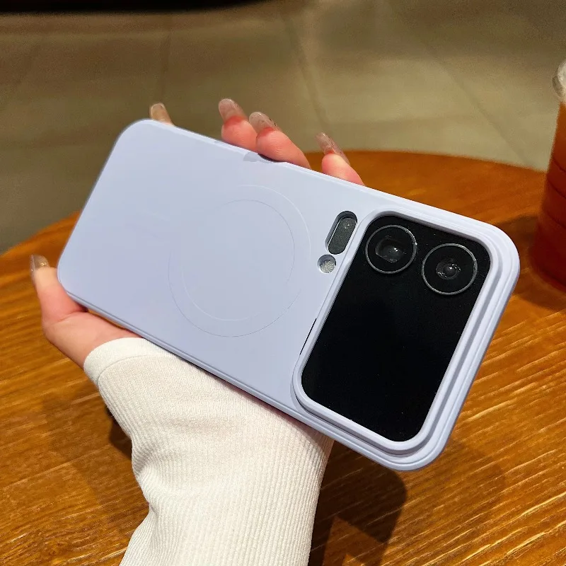 (xiaomi 17 Pro Roxo) Capa Magnética De Silicone Líquido, Resistente A Impactos E Ultrafina.