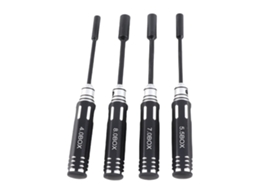 Conjunto de 4 chaves de porca hexagonais 4.0mm 5.5mm 7.0mm 8.0mm para carros rc e aviões modelo