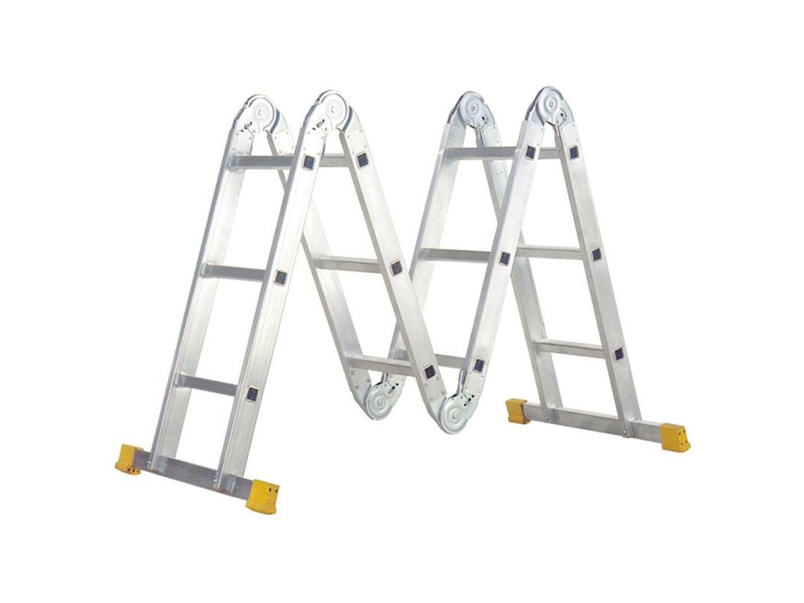 Escalera multiposicional aluminio 6 rotulas 12 peldaños