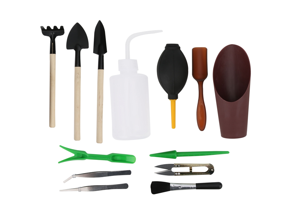 Kit De Ferramentas De Jardinagem Mini Para Succulentes: Tesoura, Pala, Regador E Transplantar