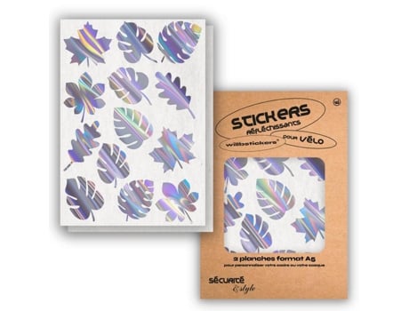 Autocolantes Refletores WILL B STICKERS  Tamanho A5 Folha