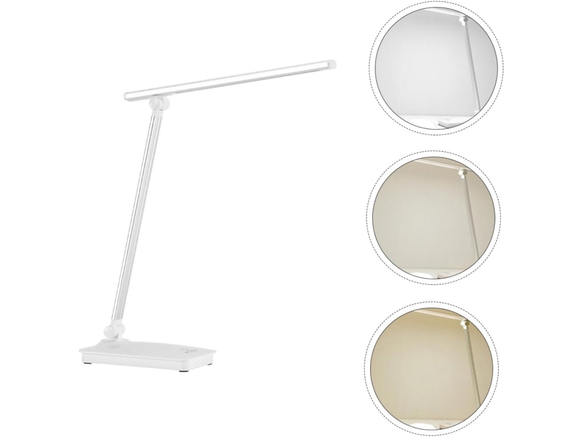 Luminária De Mesa Led Recarregável Via Usb Com Intensidade Ajustável E Ângulo Flexível Para Uso Doméstico.
